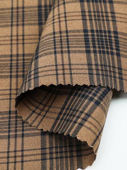 HM7633-2 TR Stretch Plaid Pattern Woven Check Fabric